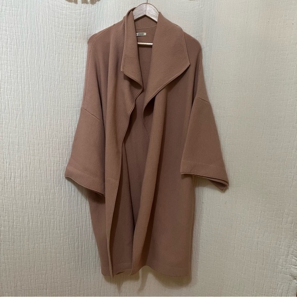 Alice + Olivia Hester Knit Coat in Rose Tan Rose Tan XS/S - Picture 9 of 10